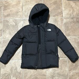 North Face Boys Fleece Lined Puffer Jacket with Hood